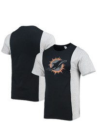 REFRIED APPAREL Blackheathered Gray Miami Dolphins Sustainable Split T Shirt At Nordstrom