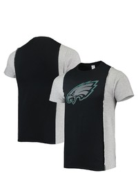REFRIED APPAREL Blackheathered Gray Philadelphia Eagles Sustainable Split T Shirt