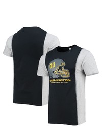 REFRIED APPAREL Blackheathered Gray Washington Football Team Sustainable Split T Shirt