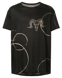 Yohji Yamamoto Bleached Drawing T Shirt