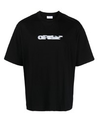 Off-White Blurred Logo Print T Shirt