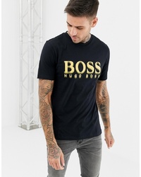 BOSS Bold Logo T Shirt In Black