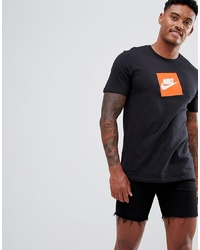 Nike Box Logo T Shirt In Black Ar1161 010