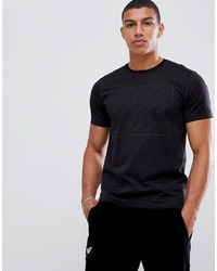 Emporio Armani Box Logo T Shirt In Black