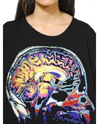 Christopher Kane Brain Printed Cotton Jersey T Shirt