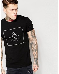 Asos Brand Muscle T Shirt With Amsterdam Print