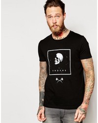 Asos Brand T Shirt With Skull Print In Black