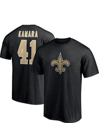 FANATICS Branded Alvin Kamara Black New Orleans Saints Player Icon Name Number T Shirt At Nordstrom