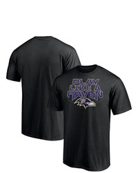 FANATICS Branded Black Baltimore Ravens Hometown Collection 1st Down T Shirt