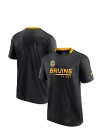 FANATICS Branded Black Boston Bruins Authentic Pro Locker Room T Shirt