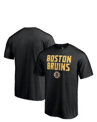 FANATICS Branded Black Boston Bruins Big Tall Game Day Stack T Shirt