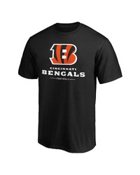 FANATICS Branded Black Cincinnati Bengals Big Tall Team Logo Lockup T Shirt