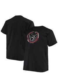 FANATICS Branded Black Houston Texans Big Tall Color Pop T Shirt At Nordstrom