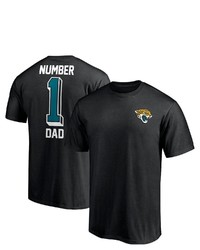 FANATICS Branded Black Jacksonville Jaguars 1 Dad T Shirt