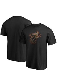 FANATICS Branded Black Miami Heat Hardwood Logo T Shirt