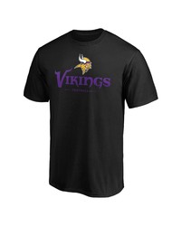 FANATICS Branded Black Minnesota Vikings Team Lockup Logo T Shirt