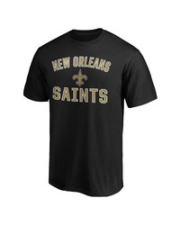 FANATICS Branded Black New Orleans Saints Big Tall Victory Arch Logo T Shirt
