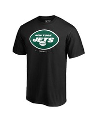 FANATICS Branded Black New York Jets Big Tall Team Logo Lockup T Shirt