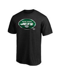 FANATICS Branded Black New York Jets Midnight Mascot Team Logo T Shirt