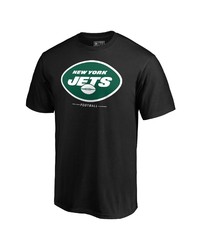 FANATICS Branded Black New York Jets Team Lockup Logo T Shirt