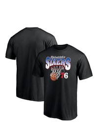 FANATICS Branded Black Philadelphia 76ers Balanced Floor T Shirt At Nordstrom