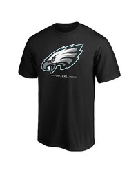 FANATICS Branded Black Philadelphia Eagles Big Tall Team Logo Lockup T Shirt