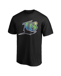 FANATICS Branded Black Tampa Bay Rays Cooperstown Collection Forbes Team T Shirt