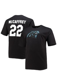 FANATICS Branded Christian Mccaffrey Black Carolina Panthers Big Tall Player Name Number T Shirt
