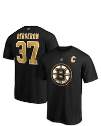 FANATICS Branded Patrice Bergeron Black Boston Bruins Big Tall Captain Patch Name Number T Shirt At Nordstrom