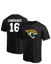 FANATICS Branded Trevor Lawrence Black Jacksonville Jaguars Big Tall Player Name Number T Shirt
