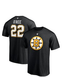 FANATICS Branded Willie Oree Black Boston Bruins Authentic Stack Retired Player Name Number T Shirt At Nordstrom