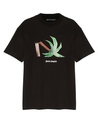 Palm Angels Broken Palm Classic Tee Black Green