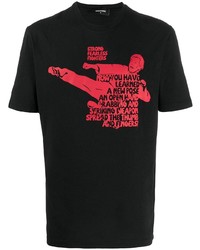 DSQUARED2 Bruce Lee Quote Print T Shirt