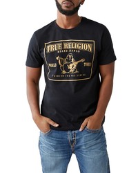 True Religion Brand Jeans Buddha Graphic Tee In Jet Black At Nordstrom