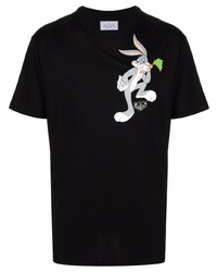 Philipp Plein Bugs Bunny Print Cotton T Shirt