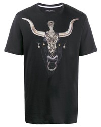 Frankie Morello Bull Graphic Print T Shirt