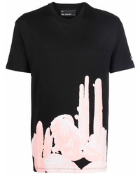 Neil Barrett Burning Man Cotton T Shirt