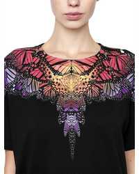 Marcelo Burlon County of Milan Butterfly Printed Cotton Jersey T Shirt