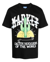 MARKET Cactus Print Cotton T Shirt