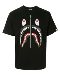 A Bathing Ape Camo Shark Short Sleeved T Shirt