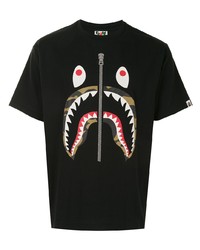 A Bathing Ape Camo Shark Short Sleeved T Shirt