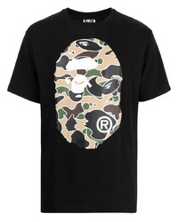 A Bathing Ape Camouflage Logo T Shirt