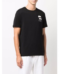 Karl Lagerfeld Cancer Logo Print T Shirt