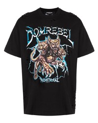 DOMREBEL Canine Box Graphic Print T Shirt