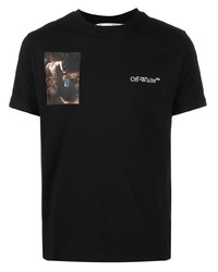 Off-White Caravag Lute Logo Print T Shirt