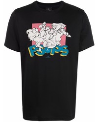 PS Paul Smith Cartoon Logo Print T Shirt