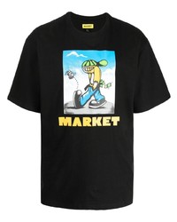 MARKET Cartoon Print T Shirt
