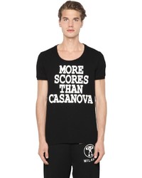 Moschino Casanova Printed Cotton Jersey T Shirt
