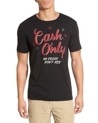 Lucky Brand Cash Only Graphic Crewneck T Shirt