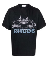 Rhude Casin Print Short Sleeved T Shirt